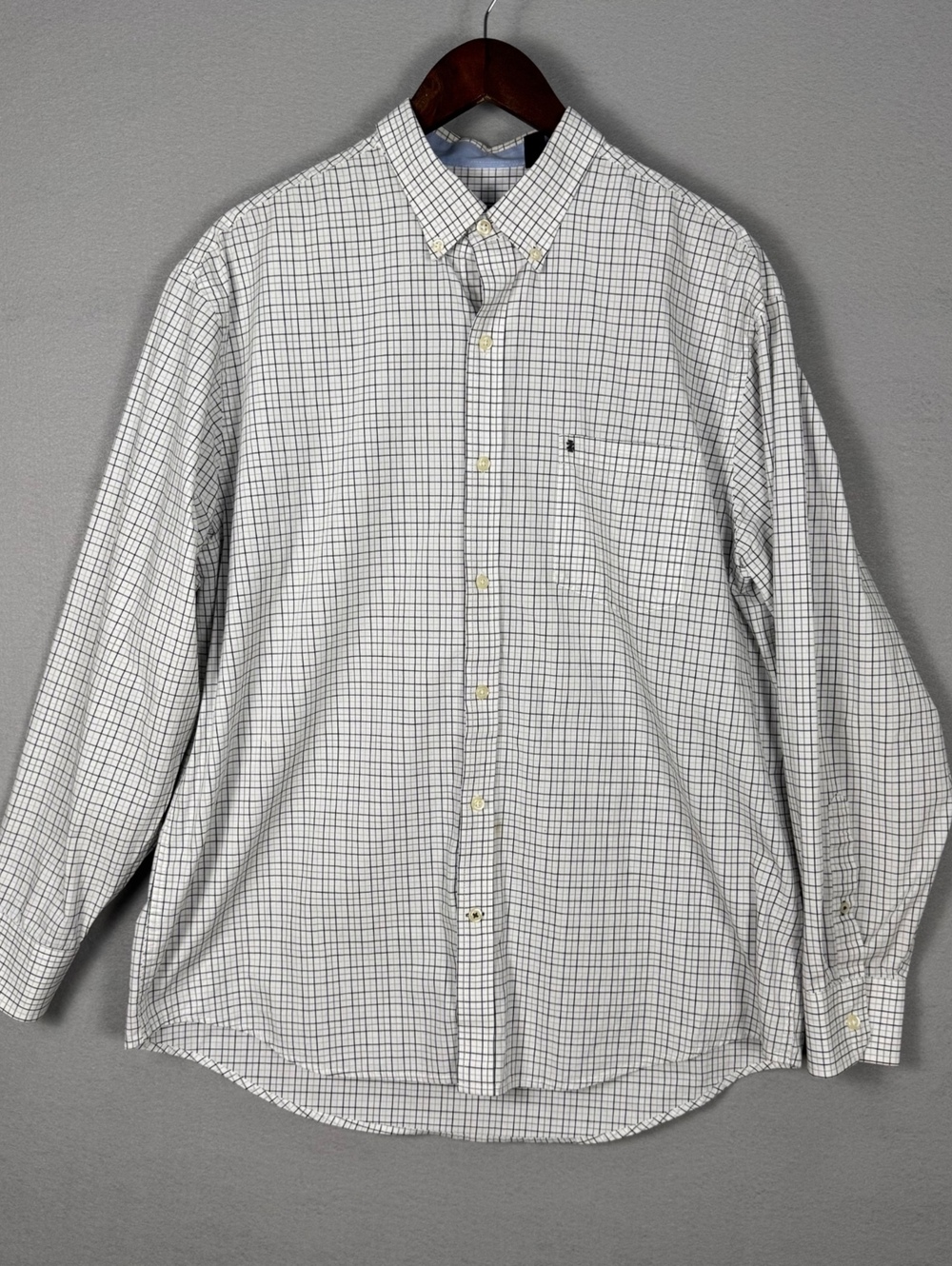 IZOD Men's Large Premium Essentials Dress Shirt White